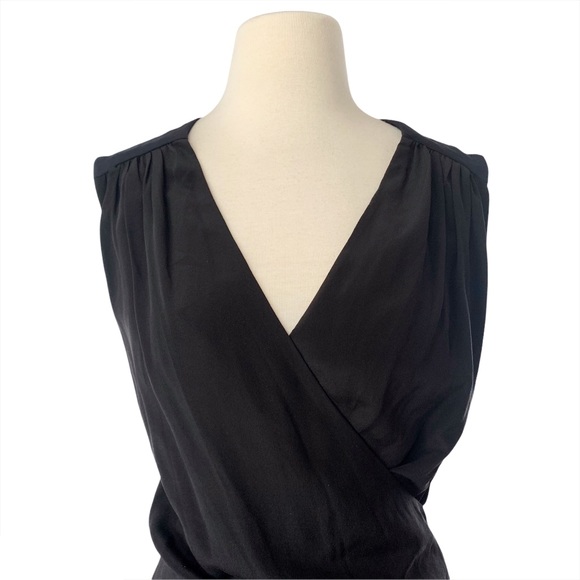 All Saints black navy wrap dress size 0 - Picture 2 of 7